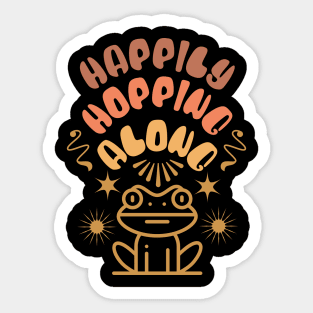 Happily Hopping Along Sticker